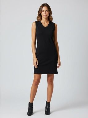 NEW ASOS Design Size 4 Black V-Neck Body-Con Mini Dress